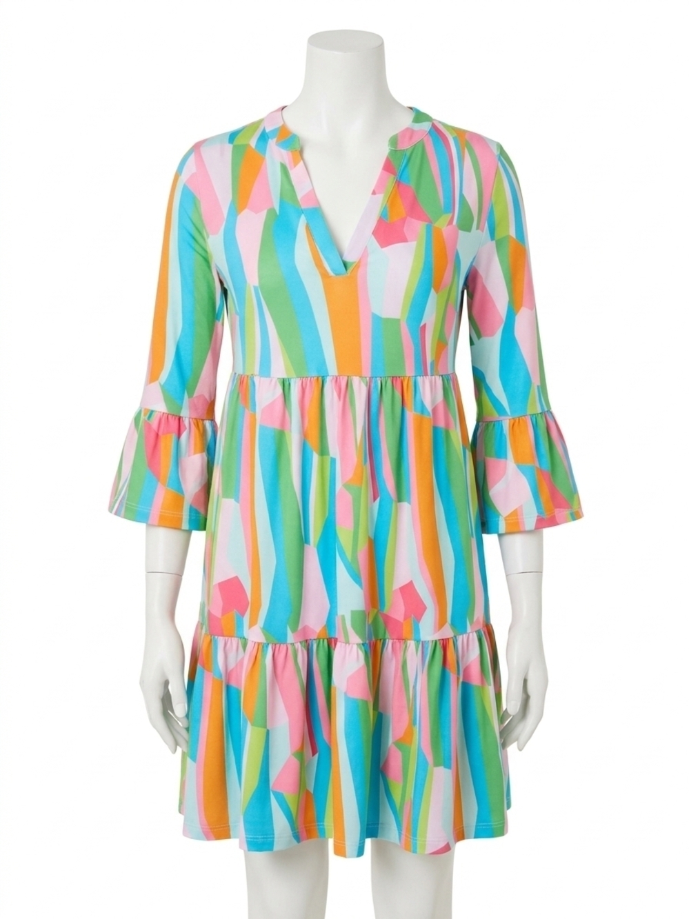 NEW MARY SQUARE laguna mini dress in sea glass